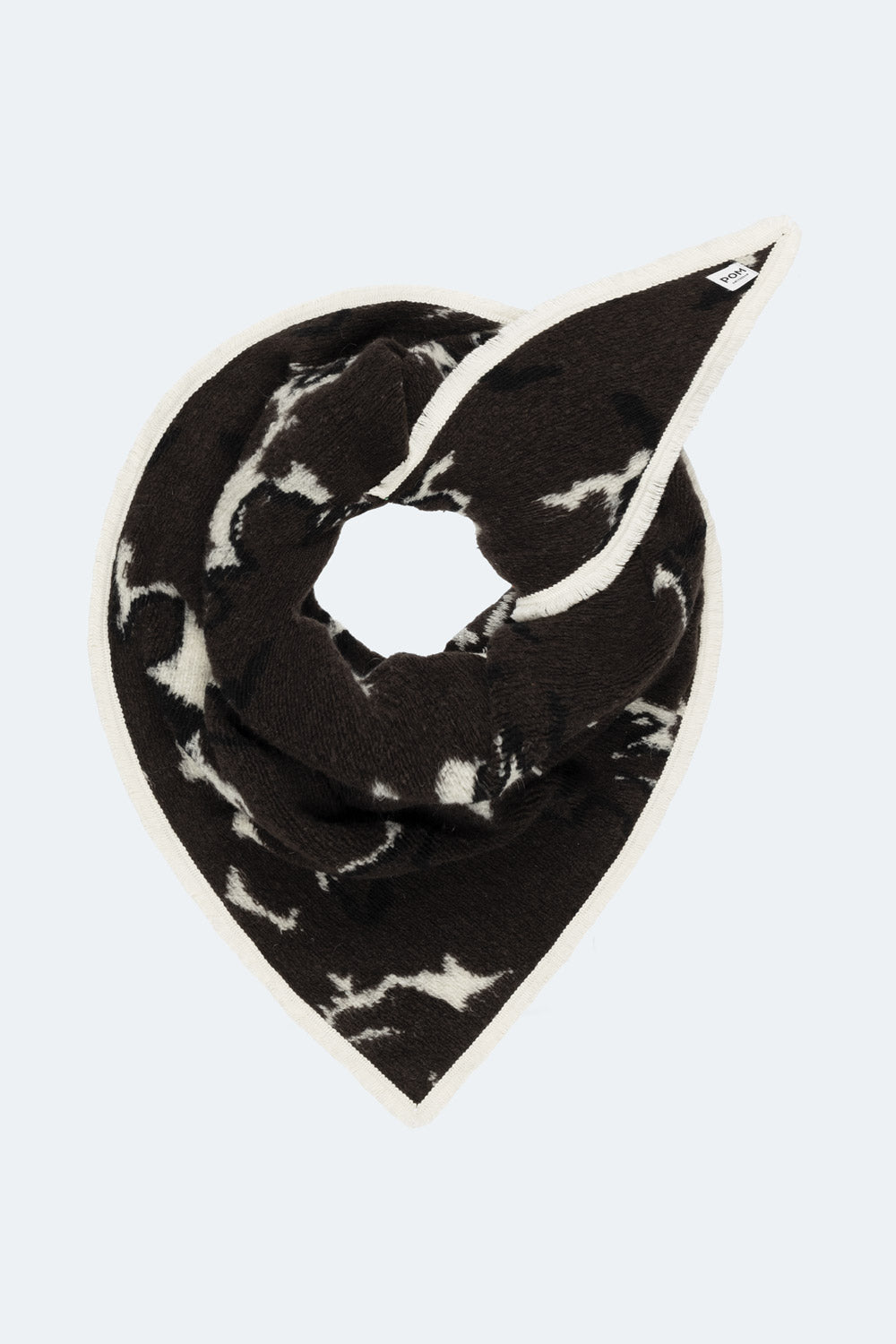 Шал Hero Animal Brown White POM Amsterdam