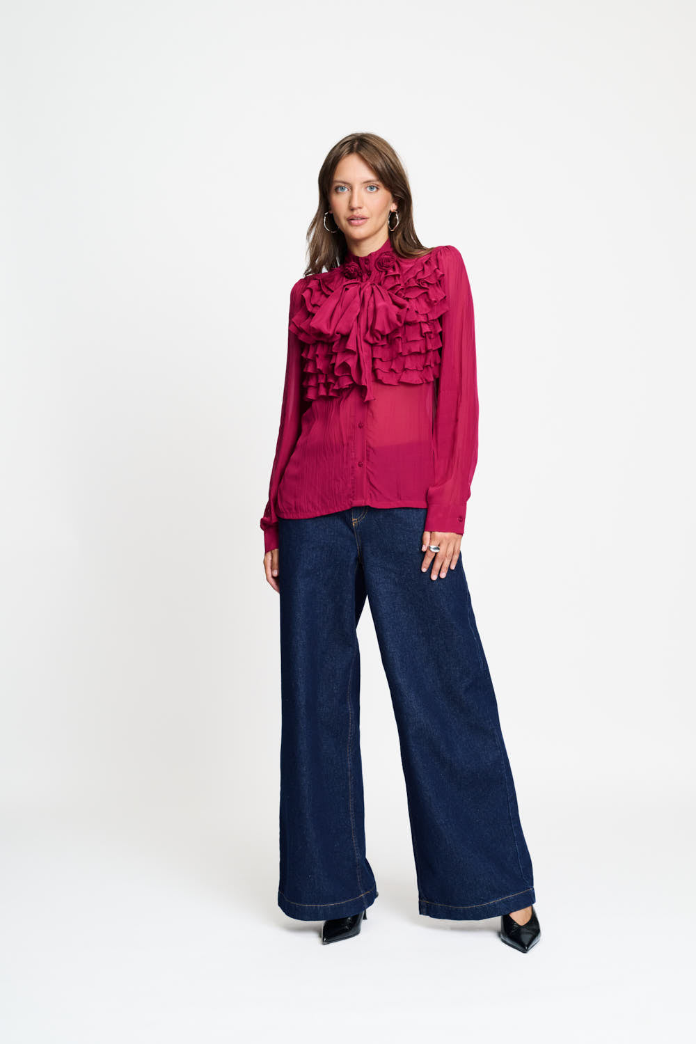 Блуза Valerie Burgundy Red POM Amsterdam