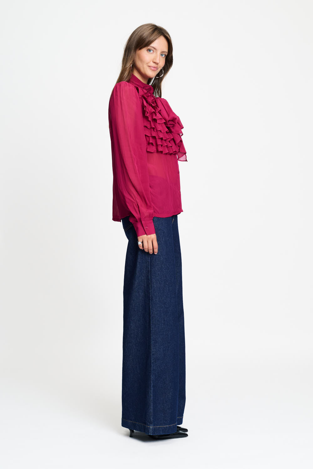 Блуза Valerie Burgundy Red POM Amsterdam
