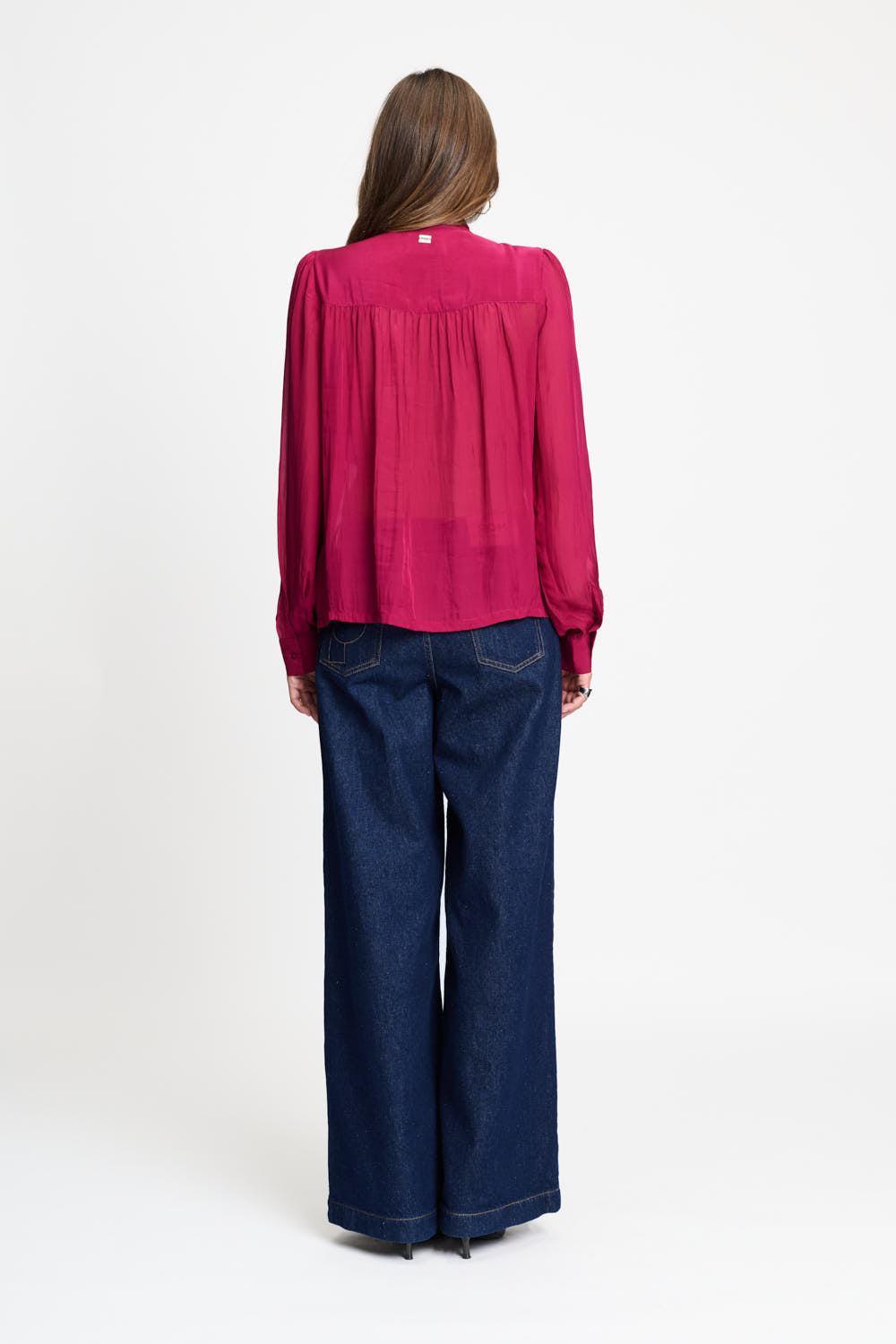 Блуза Valerie Burgundy Red POM Amsterdam