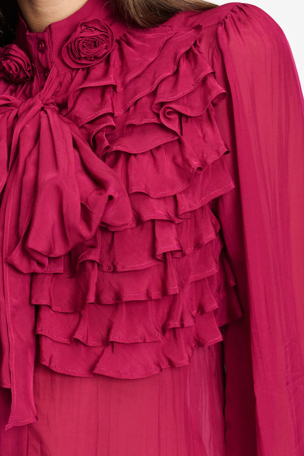 Блуза Valerie Burgundy Red POM Amsterdam