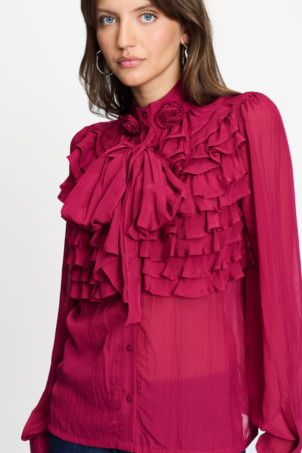 Блуза Valerie Burgundy Red POM Amsterdam