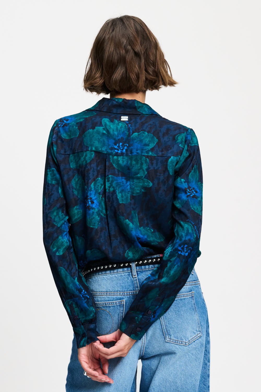 Блуза Mila Bloom Teal Green POM Amsterdam