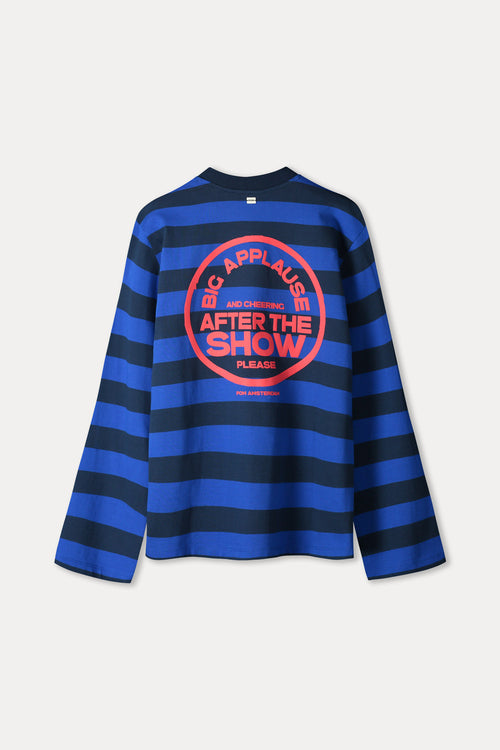 Блуза с дълъг ръкав Joy Striped Blue POM Amsterdam
